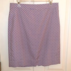 Polka dot pencil skirt
